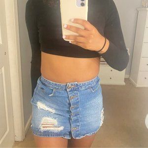 Forever 21 denim mini skirt